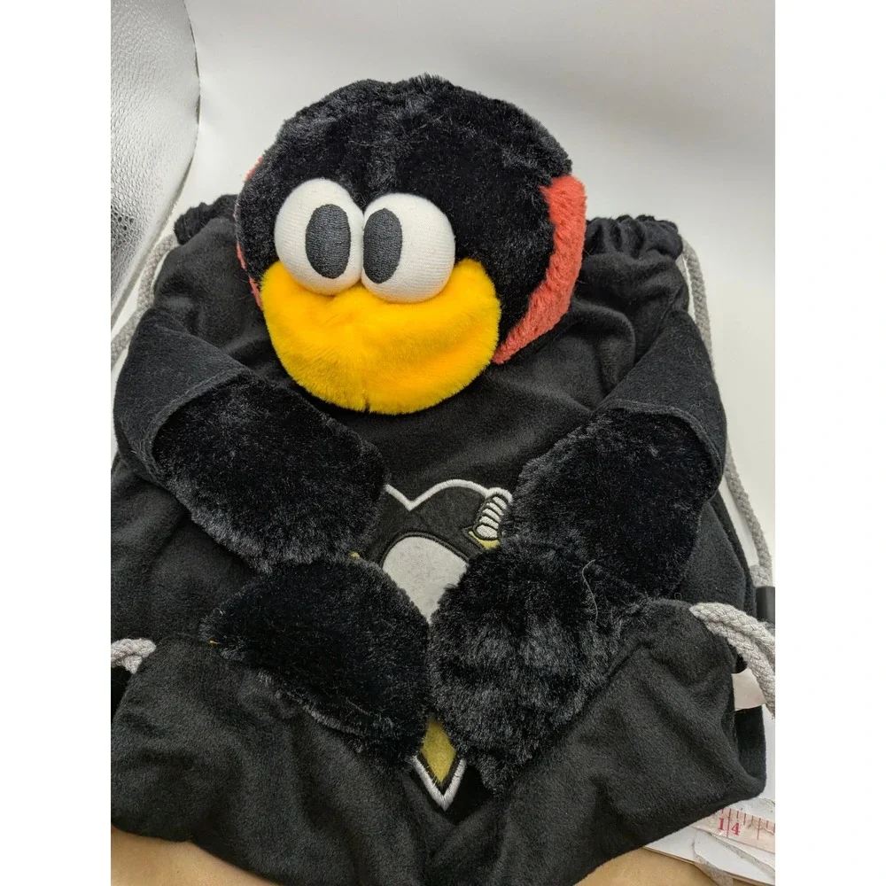 NHL Pittsburgh Penguins Mascot Plush Drawstring Backpack Forever‎ Collectibles